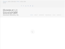 Tablet Screenshot of humbledavenport.com